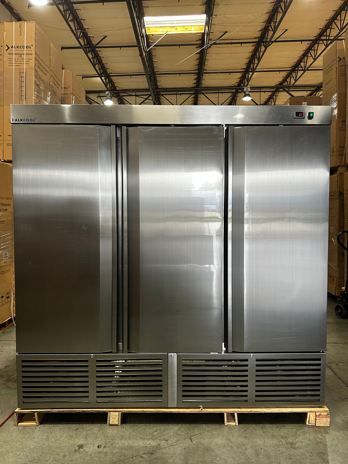 Restaurant Equipment Commercial Refrigerator Solid Door Stainless Steel 08