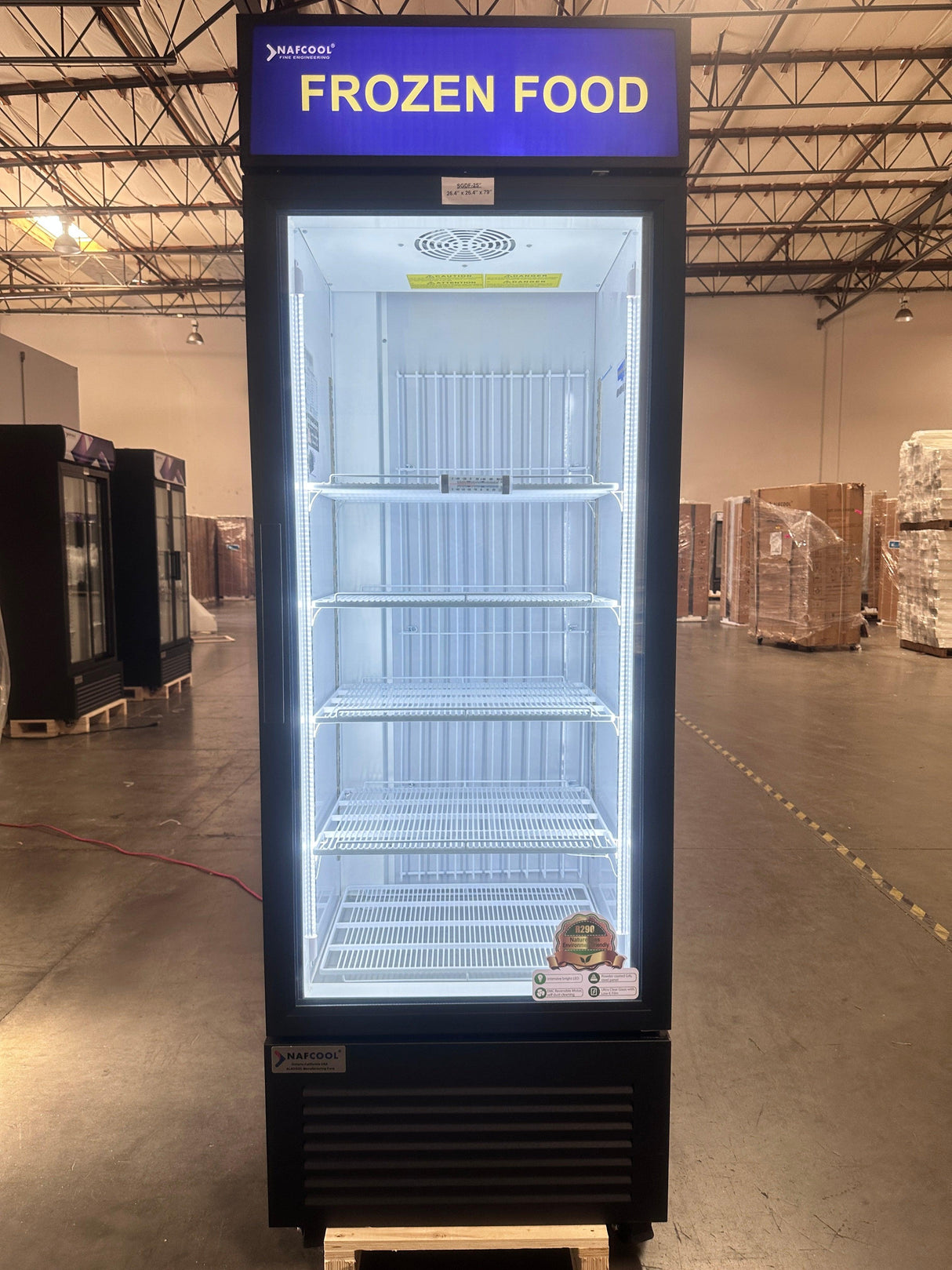 SDGF25'' ONE SECTION GLASS DOOR DISPLAY FREEZER - NAFCOOL