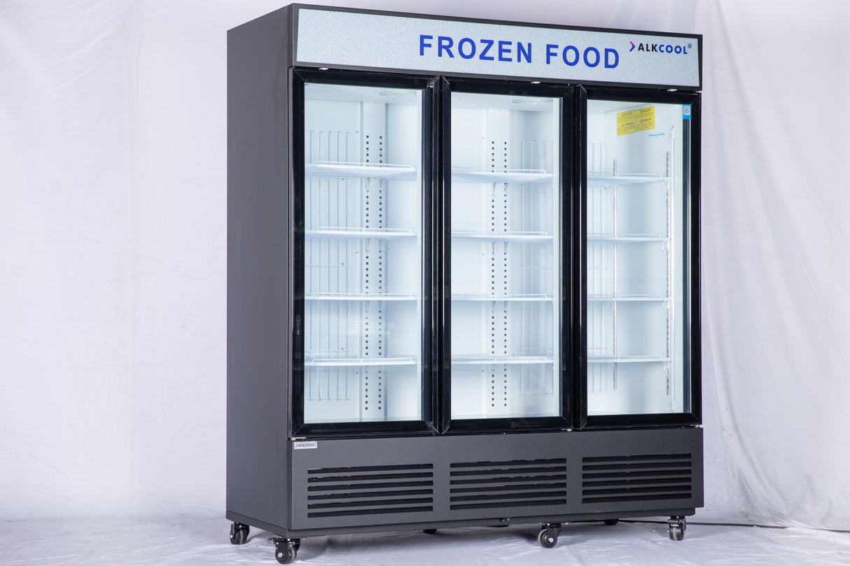 SDGF70 Black Glass Door Merchandising Freezer 01