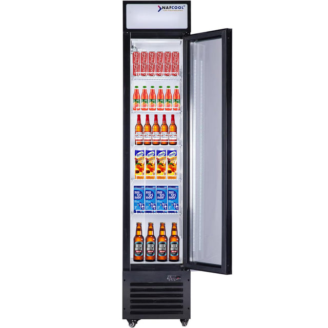 SDGR15‘’ SLIM GLASS DOOR DISPLAY 15" Refrigerator - NAFCOOL