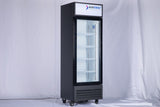 SDGR 22 Black Swing Glass Door Merchansider Refrigerator 01