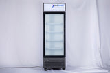 SDGR 22 Black Swing Glass Door Merchansider Refrigerator 02