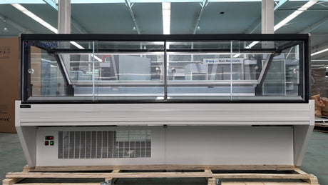 SOC96'' Self-contained Vertical Glass Multi Deck Straight Glass Merchandiser