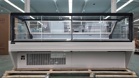 SOC96'' Self-contained Vertical Glass Multi Deck Straight Glass Merchandiser