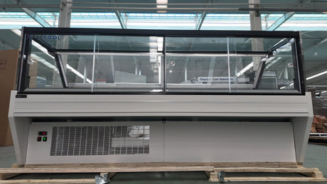 SOC96'' Self-contained Vertical Glass Multi Deck Straight Glass Merchandiser