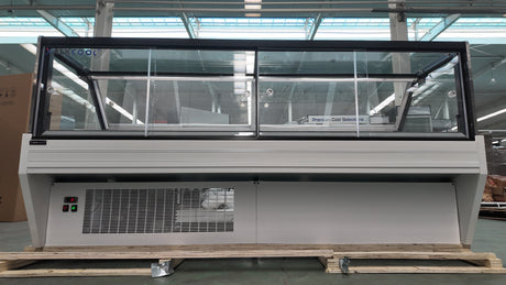 SOC96'' Self-contained Vertical Glass Multi Deck Straight Glass Merchandiser