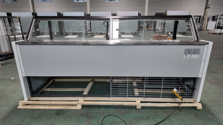 SOC96'' Self-contained Vertical Glass Multi Deck Straight Glass Merchandiser