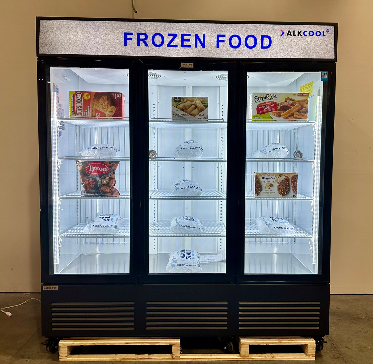 SDGF70 Black Glass Door Merchandising Freezer 12