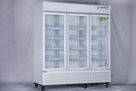 TGDR70 Ful Pearl White Three Door Commercial Refrigerator 01