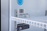 TGDR70 Three Section Black Swing Glass Door Merchandiser Refrigerator 05
