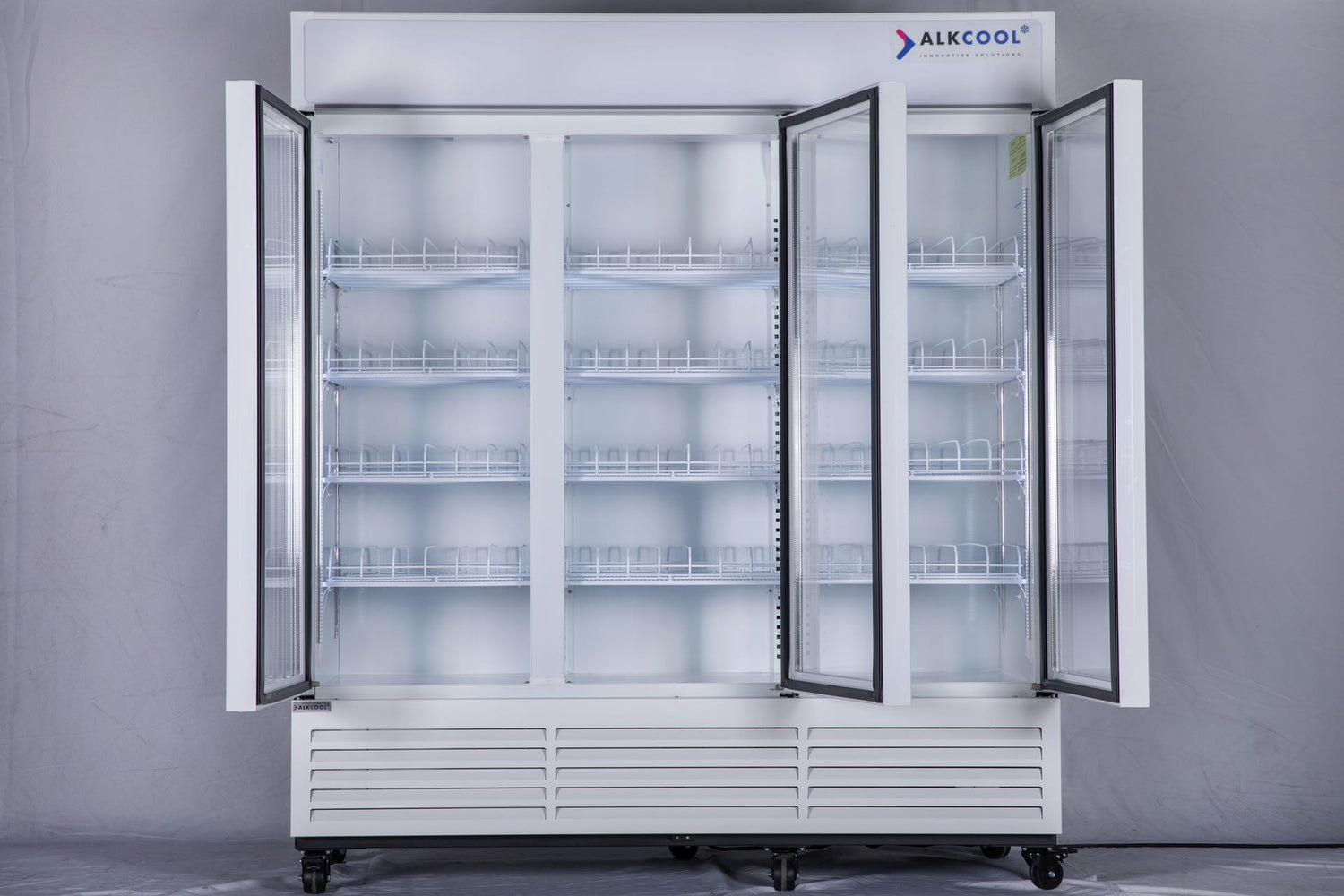 Sleek and efficient, this NAFCOOL merchandiser refrigerator offers 71 inches of wide display space