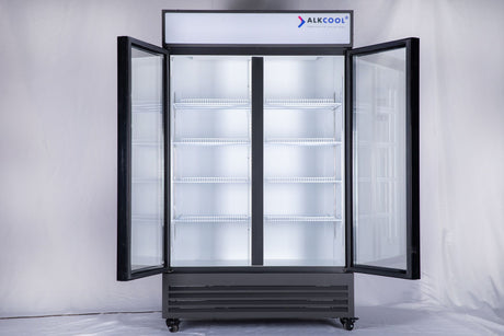 Two Section Swing Glass Door Merchandiser Refrigerator 03