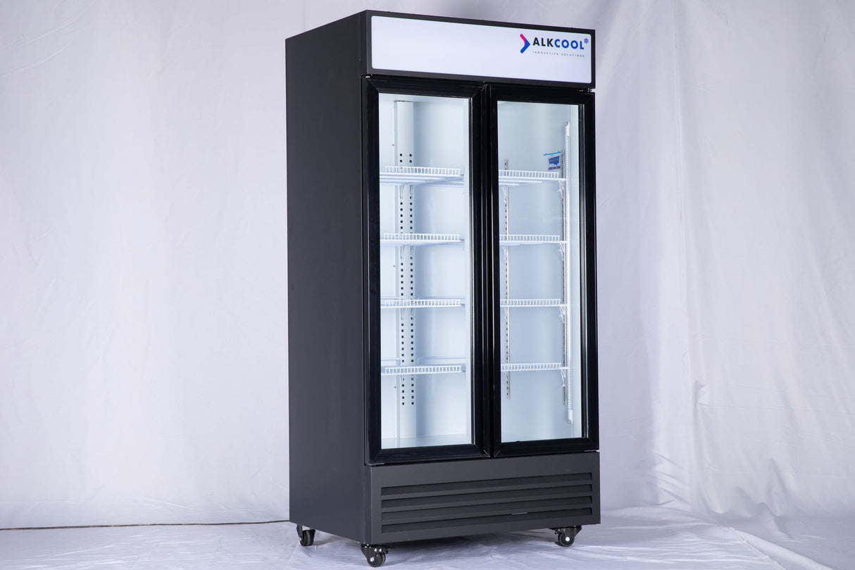 Two Section Swing Glass Door Refrigerator 01