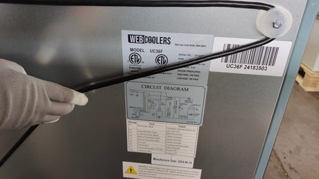UC-36F 36‘’ Undercounter Two Section Refrigerator