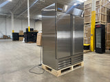 Webcoolers RI-54F 54" Stainless Steel Two Section Solid Door Reach-In Freezer