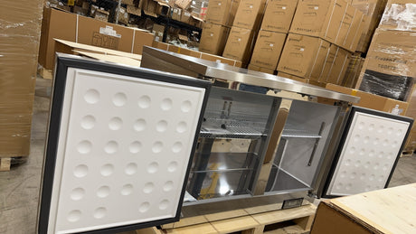 Webcoolers UC-48 48'' Countertop Two Section Door Refrigerators