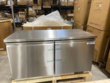 Webcoolers UC-60 60" Undercounter Two Section Door Refrigerator