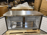 Webcoolers UC-60 60" Undercounter Two Section Door Refrigerator