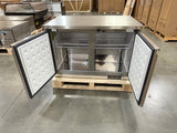 Webcoolers UC-60 60" Undercounter Two Section Door Refrigerator