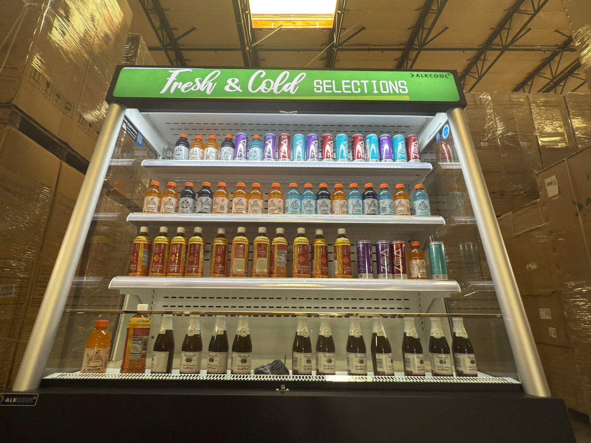 ALKCOOL ERINA cooler using R290 refrigerant with corrosion-resistant evaporator.