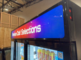 Easy-to-use digital temperature controls on NAFCOOL TGDR70 liquor and beer cooler