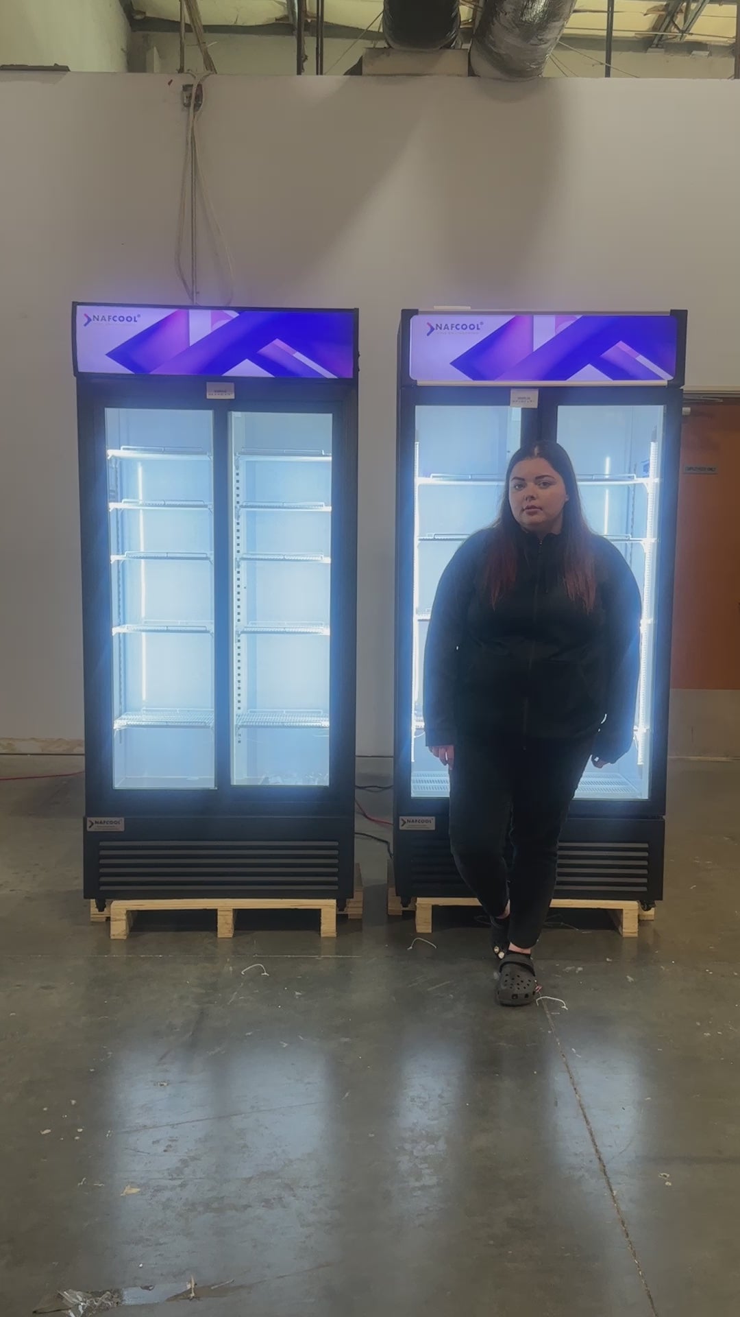 glass door commercial refrigerator 