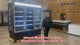 Visual  78'' Wide 34''Deep Three Glass Door Merchandiser Cooler OFC 78''HE20 72.5 Cu Ft