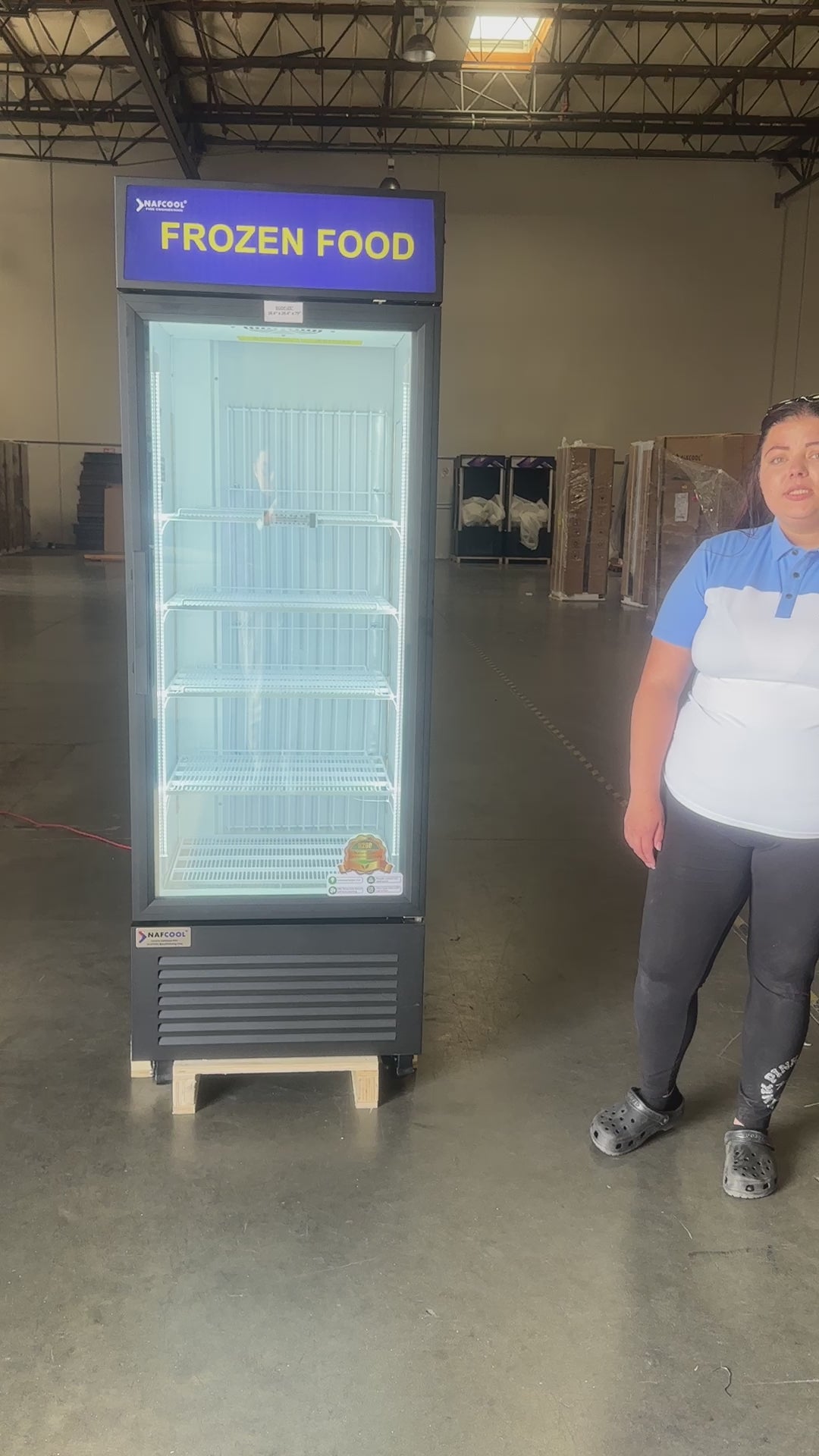 SDGF25" One Section Glass Door Display Freezer