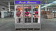 Customized Flower Display Three Glass Door Refrigerator Width 72''