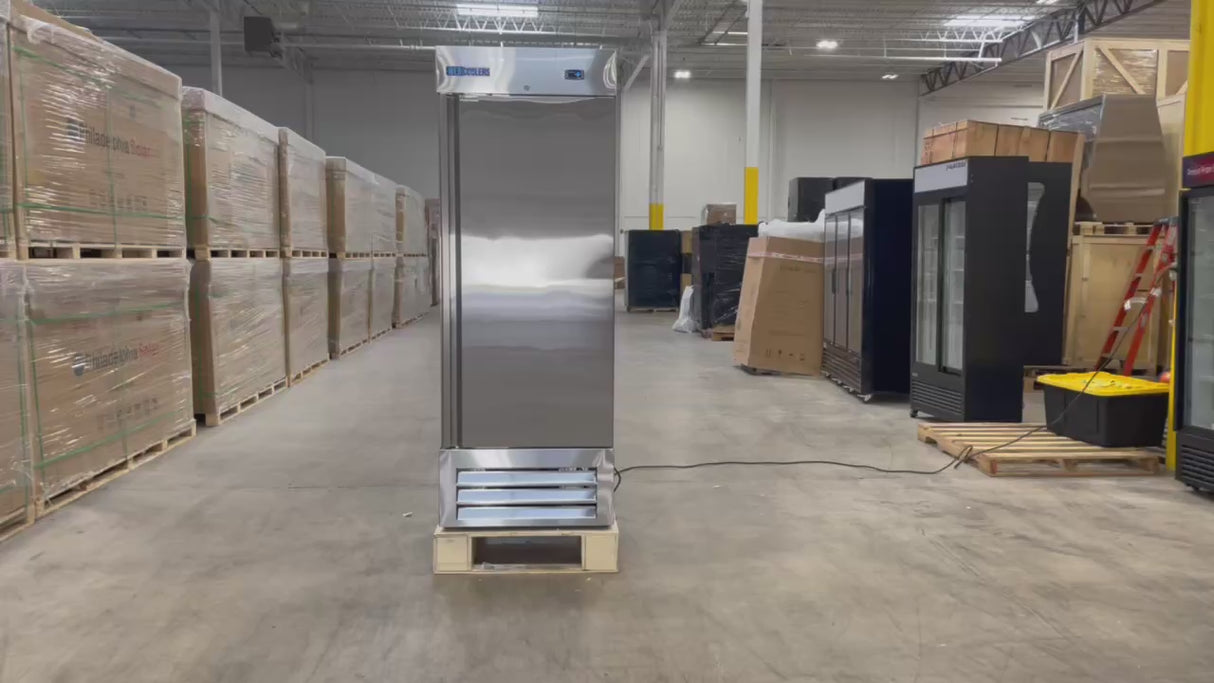 Webcoolers RI-29F 29" Stainless Steel Solid Door Reach-In Freezer