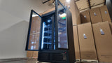 Side Angle of SGDF40N Display Freezer with LED Interior