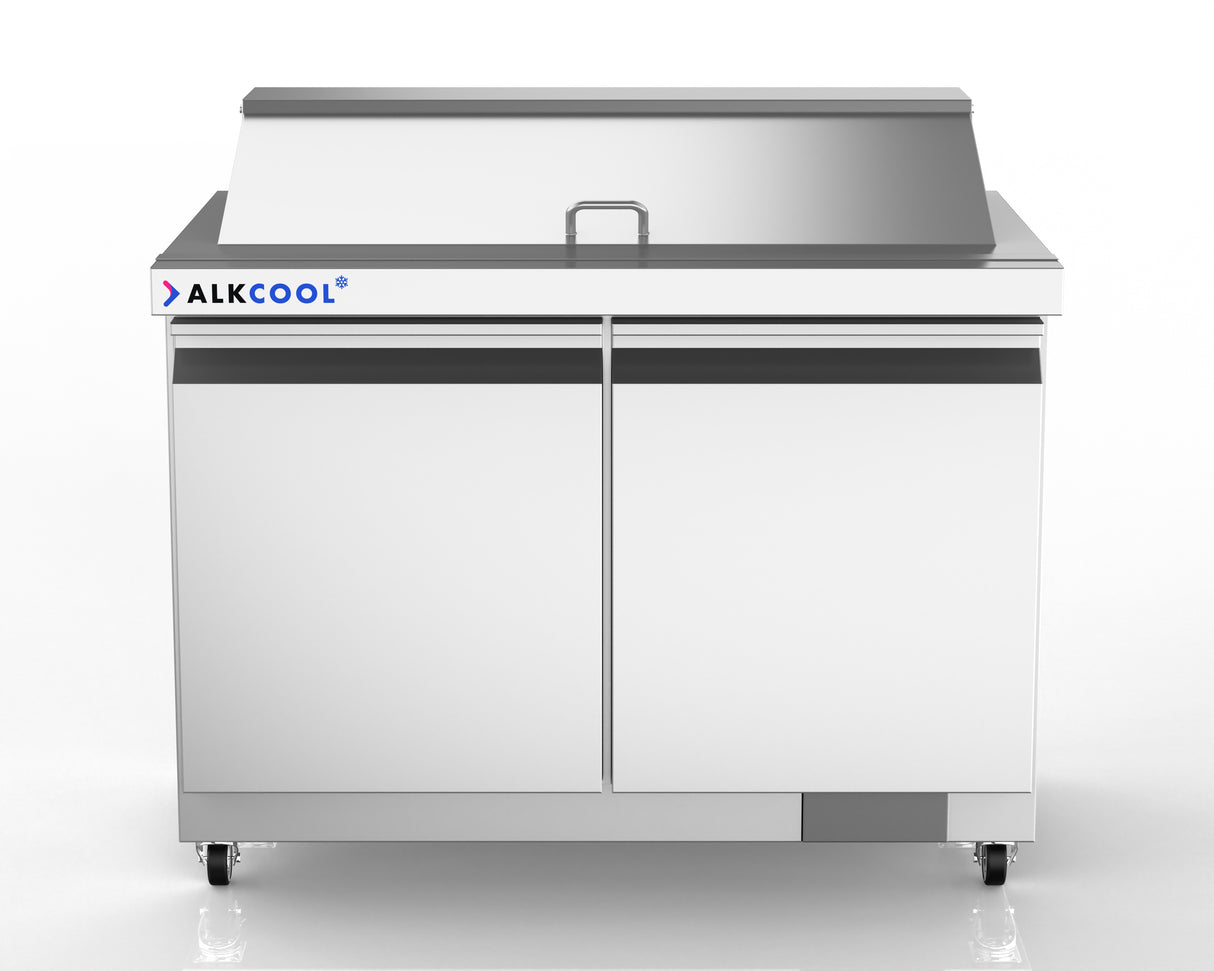 Webcoolers SSPT-S60 61" Salad & Sandwich Prep Table Refrigerator (Two Sections)