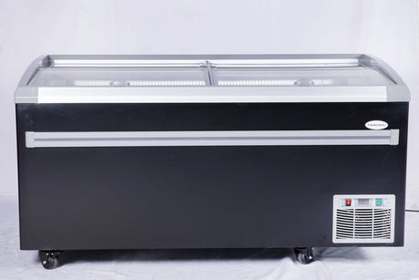 Supermarket Glass Top Display island Freezer 03