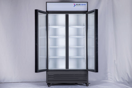 40 inch commercial refrigerator with 29 cu ft capacity and 12 shelves for versatile storage