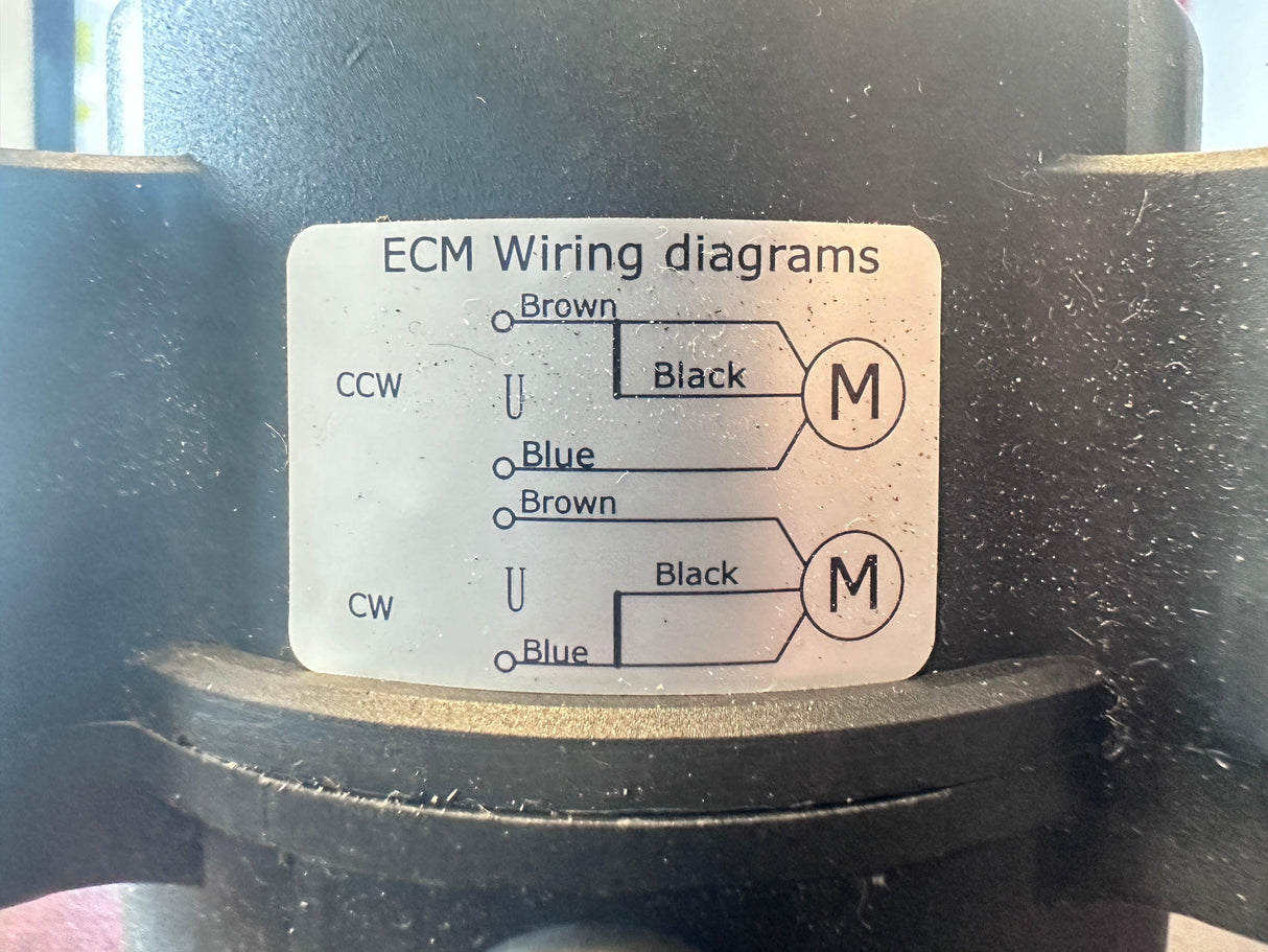 WEIGUANG FAN MOTOR ECM7120BAA1FF031 - NAFCOOL
